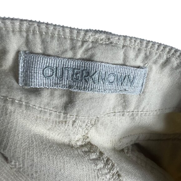 Outerknown Corduroy Utility Straight Leg Ankle Field Pants in Natural Size 30 - Picture 5 of 10